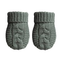EBM800-SG: Sage Eco Cable Knit Mitten